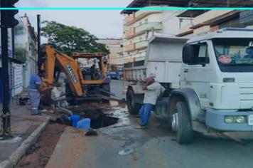 Muriaé passa por diversas ações de limpeza e reparos em redes de água no fim de semana